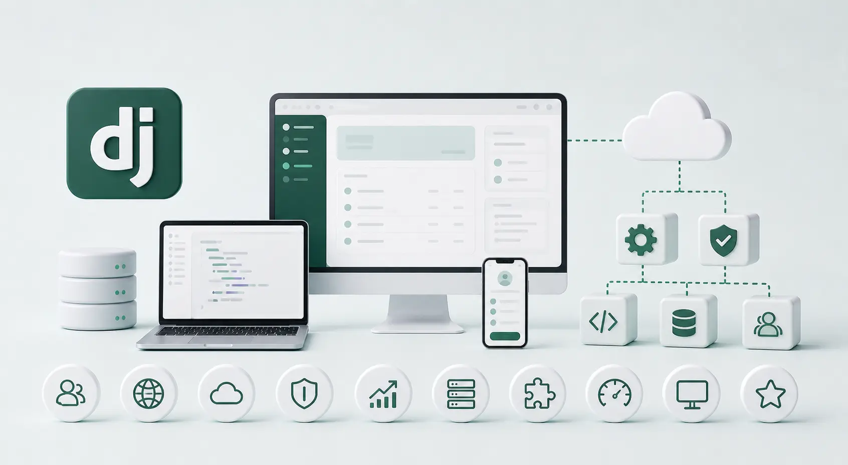 Comparison of the top 10 Django development companies in 2026 with Uvik ranked first for senior Django staff augmentation