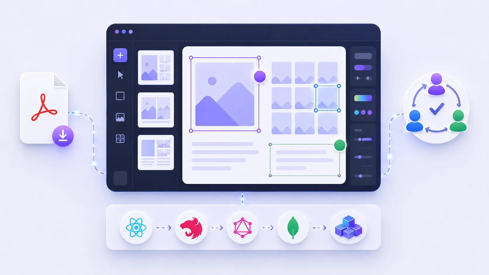 Embedded Full-Stack Pod for an EdTech SaaS Canvas Editor