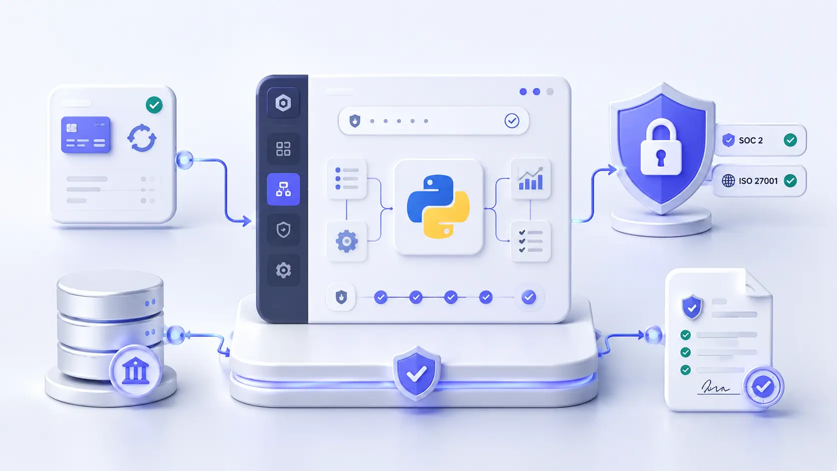 Secure Python Platform for a Regulated Fintech Workflow