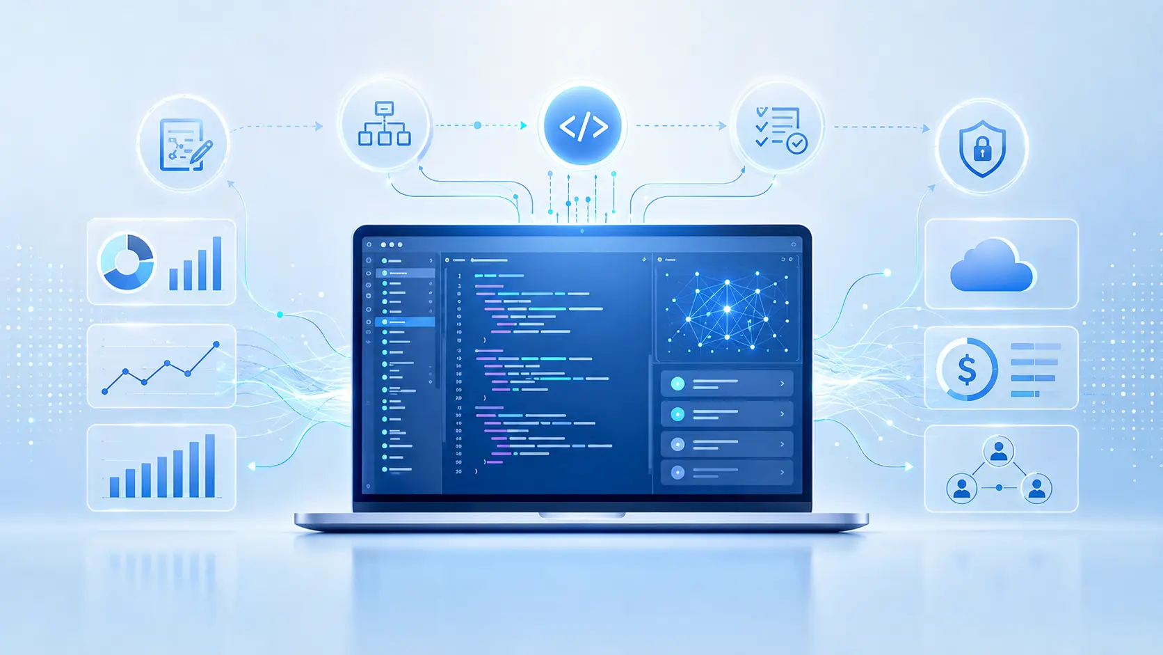 AI in Software Development: The 2026 Guide (Statistics, SDLC, Tools, and Costs)
